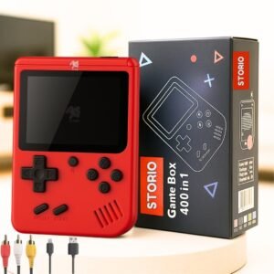 Rechargeable Pocket Video Game for Kids 400 in 1 Retro Game Box Console Handheld Game Box with TV Output,